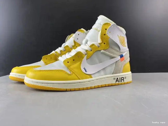Husky x Dark Powder Off-White AQ0818-149 NRG White Yellow-Cone 1 Jordan Air 0620